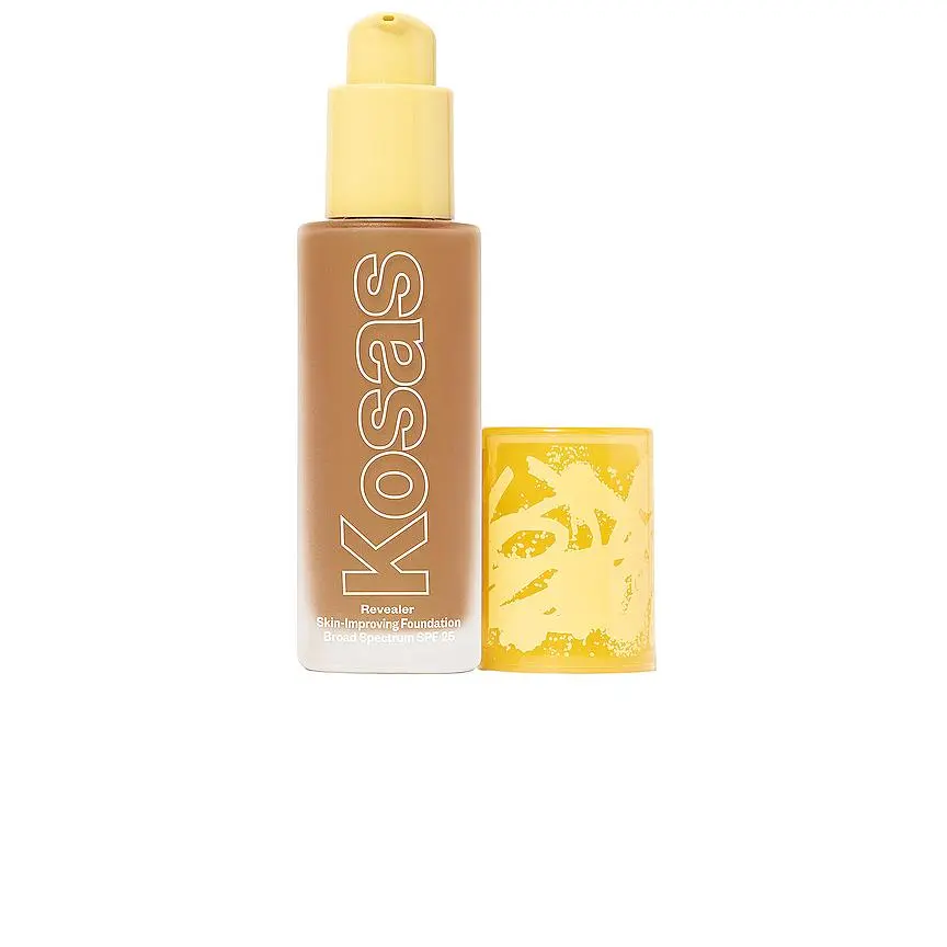 Kosas Revealer Skin Improving Foundation SPF 25 in Medium Deep Neutral Olive 290 Kosas Revealer Skin Improving Foundation SPF 25 in Medium Deep Neutral Olive 290