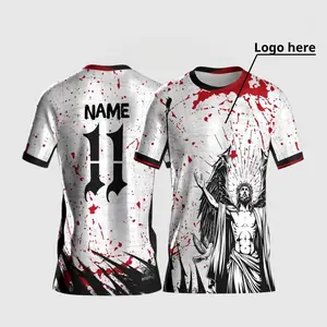 Christ Exalted Jersey Custome Yourname And Your Logoteam - Breathable Lightweight Stretch Training Shirt Team Football/Soccer Jersey For Men & Women Fans Collection, Team Uniforms, Football Jersey Shirt