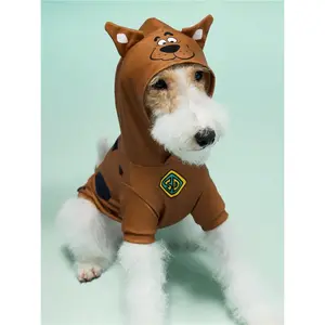 SCOOBY-DOO X  Cartoon Graphic 3D Dog Ear Decor Hooded Pet Sweatshirt, Dog Cloth