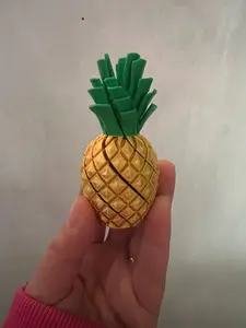 Articulated Pineapple Fidget Toy – 3D Printed Flexible Sensory Desk Toy | Tropical Flex Figure