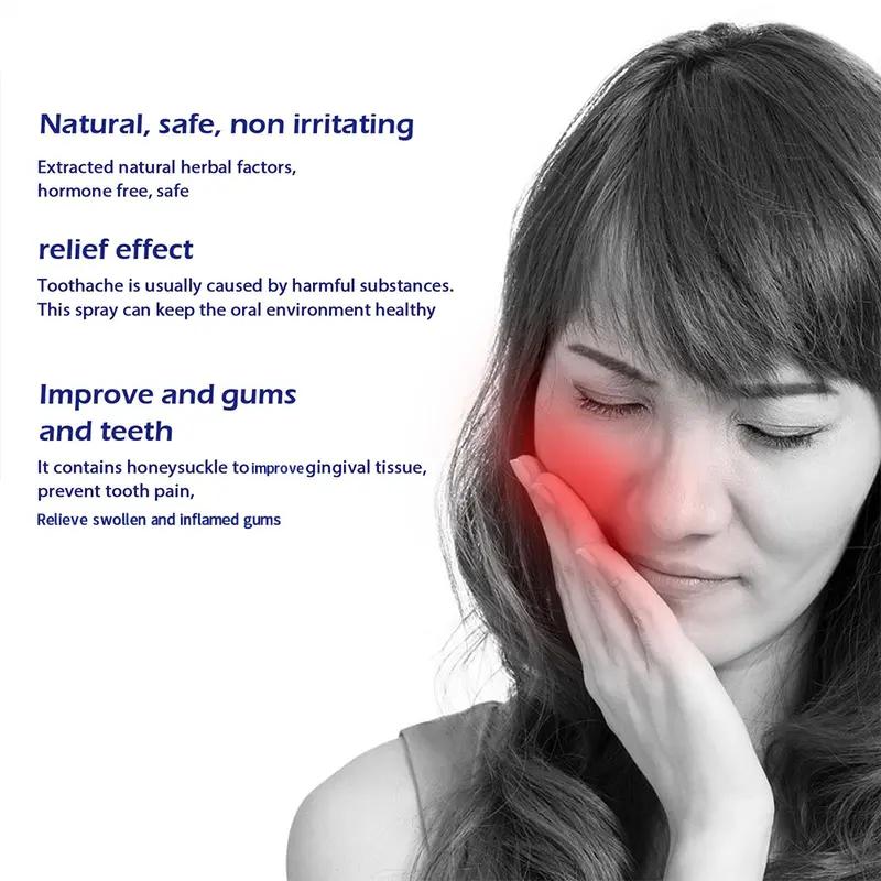 Oral Care Spray –Preventing tooth sensitivity，Relieve swollen and inflamed gums，Relieve tooth decay， Gentle Formula for Daily Use