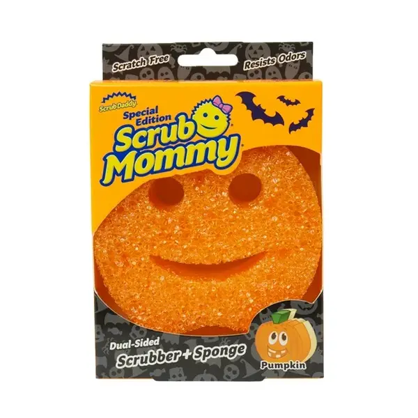 Scrub Daddy Scrub Mommy Halloween Pumpkin Non-Scratch Cleaning Sponge