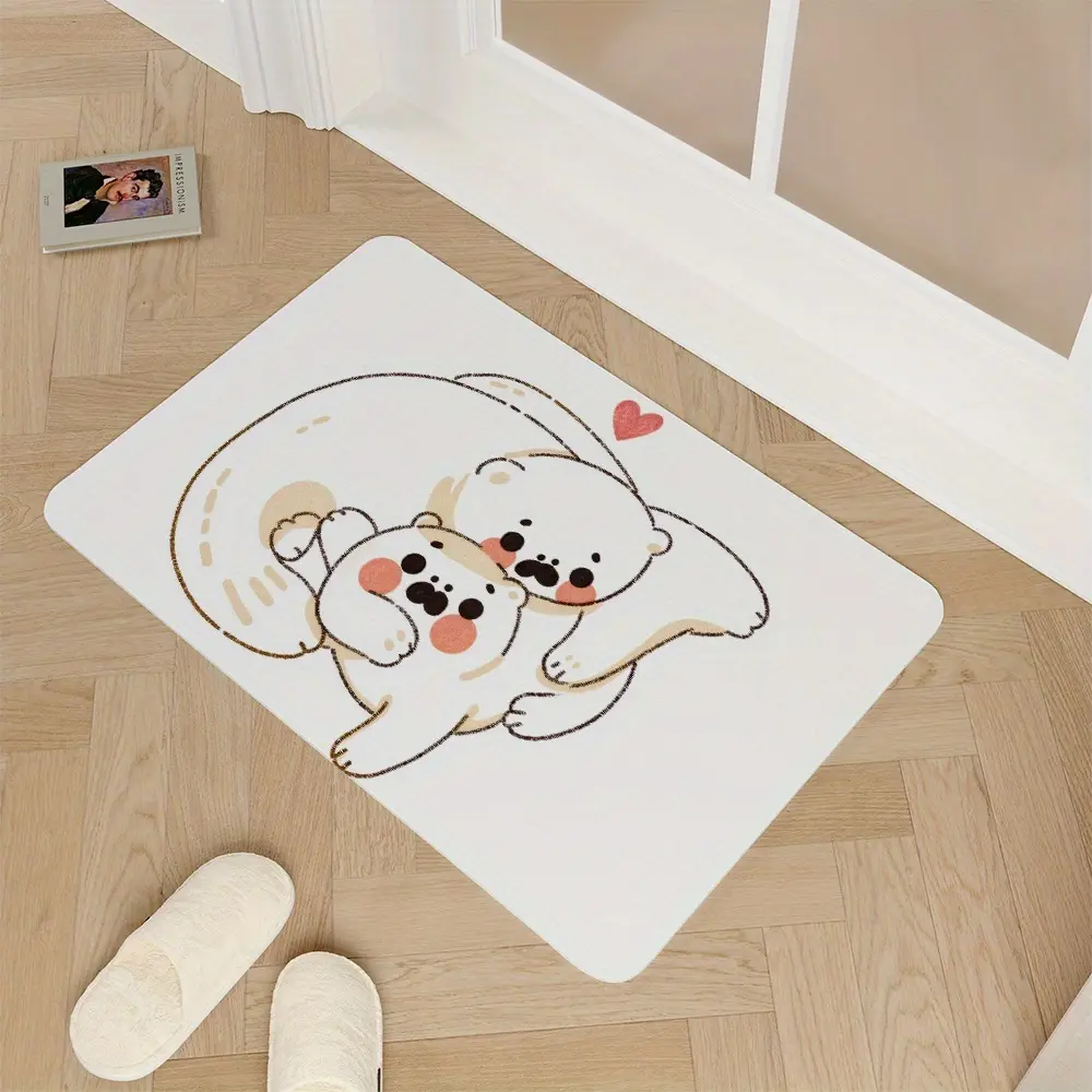 Traditional Style Indoor Rubber-Backing Runner Rug - Fast-Absorbing, Durable, Skid-Resistant, Quick-Dry Floor Mat with Wide Use for Kitchen Sink, Laundry Room
