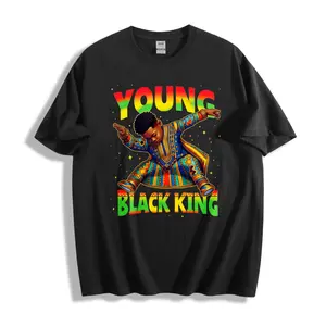 Colorful African Inspired Design Unisex T-Shirt Young Black King Graphic Streetwear Style Summer Wear Gift For Him Her Or Them