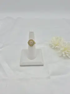 Circular ring in 14k gold plated (38)