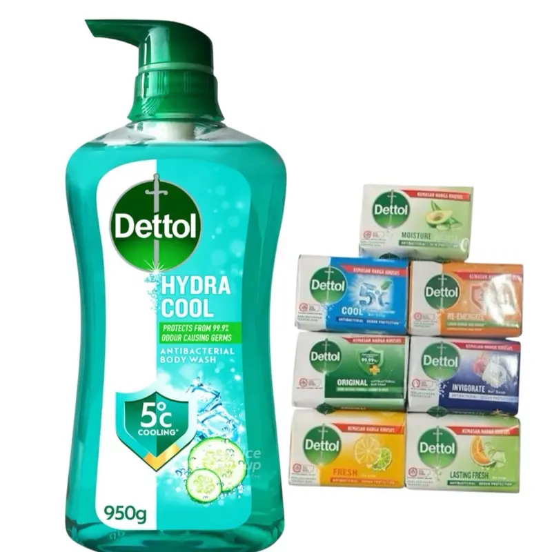 Dettol Hydra Cool Antibacterial Hydrating Body Wash, Menthol & Cucumber Scent, 950g Moisturizing Daily Body Cleanser for Bath & Shower Care, Body Care, Cleansing