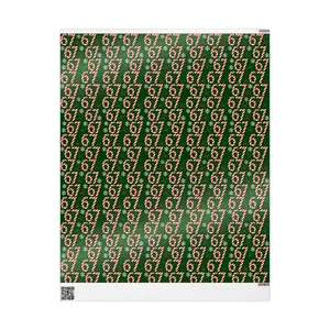 67 Candy Cane Pattern Wrapping Paper | Christmas Holiday Gift Wrap