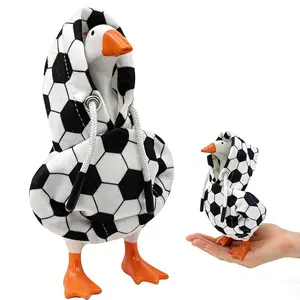 7-Inch Desktop Goose Outfit Set with Hoodie — Mini Desktop Goose Soccer Costume, Suitable for Magnetic Goose Statues and Desktop Decor
