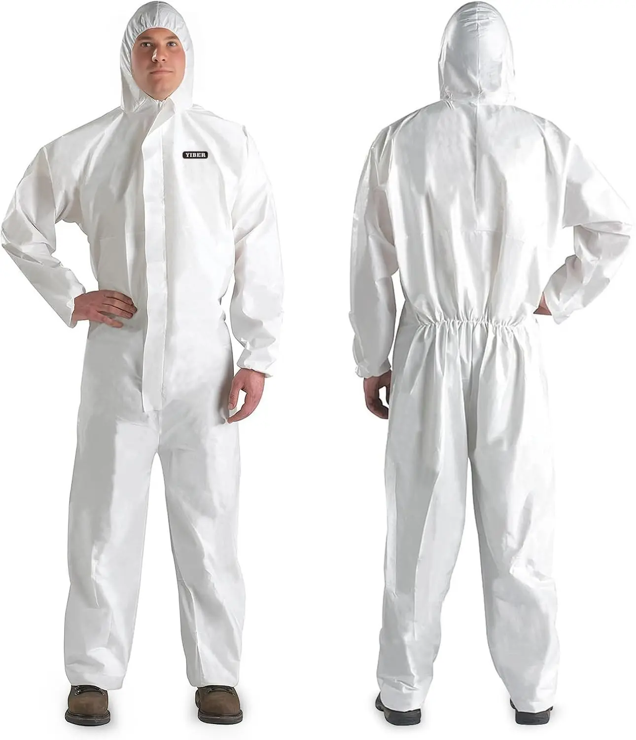 Disposable Heavy Duty Full Body Paint Coverall Suit 7 Sizes Available Large White