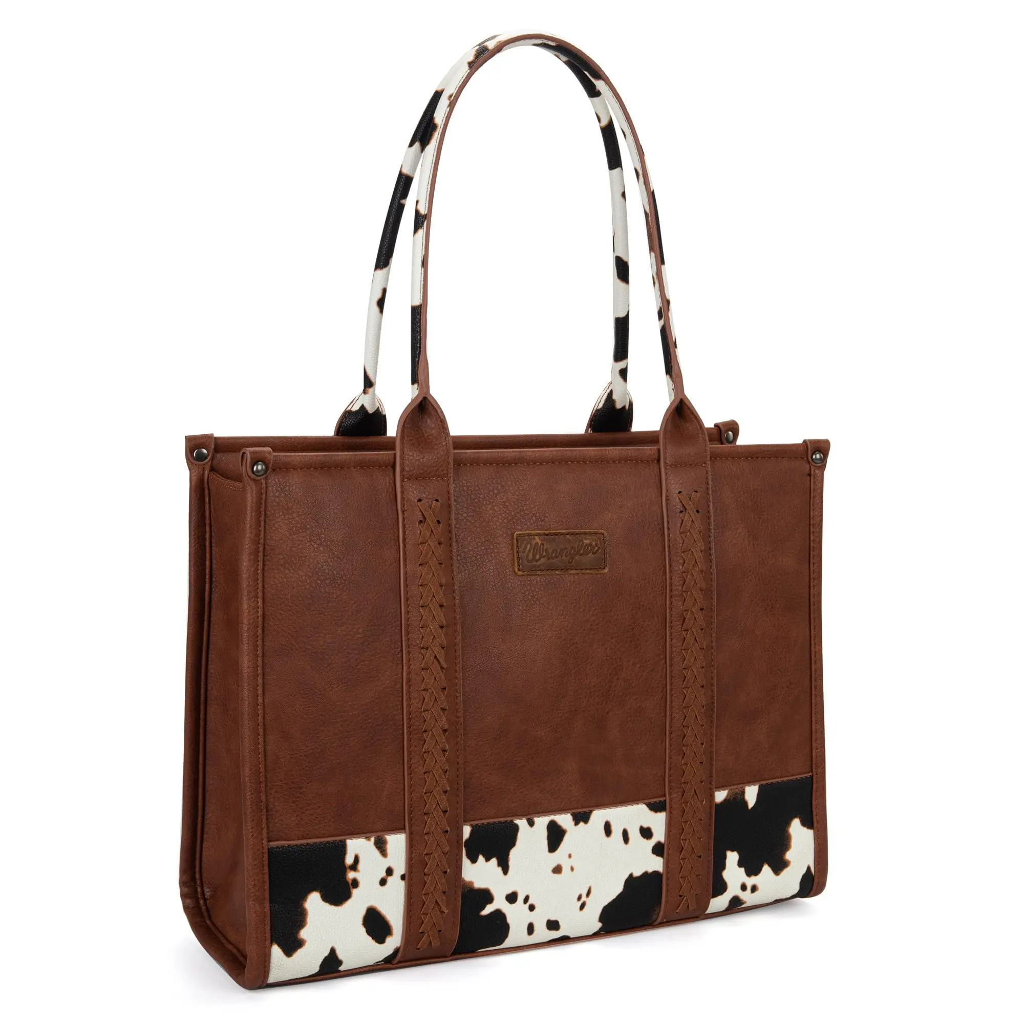 Wrangler Cow Print Tote Bag for Women Western Collection Top