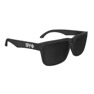 Spy Optic HELM Sunglasses - Matte TRANSLUCENT Black / Happy BLACK Mirror Lens
