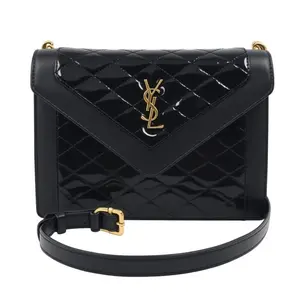 Pre-owned Yves Saint Laurent leather Shoulder Bags YSL Ensemble black crossbody bag