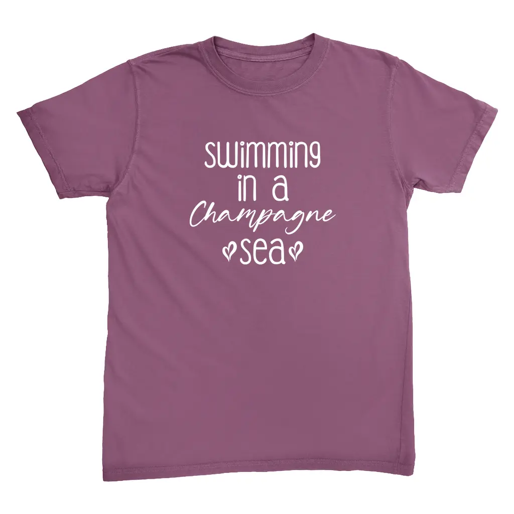 Swimming In A Champagne Sea Taylor Swift Inspired Relaxed Fit T-Shirt Eras Tour