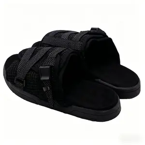 3M Reflective Light-Up Rubber Foam Slides Shoes, Adjustable Strap, Arch Support, Non-Slip Thick Sole, Summer Beach Casual Sports Footwear