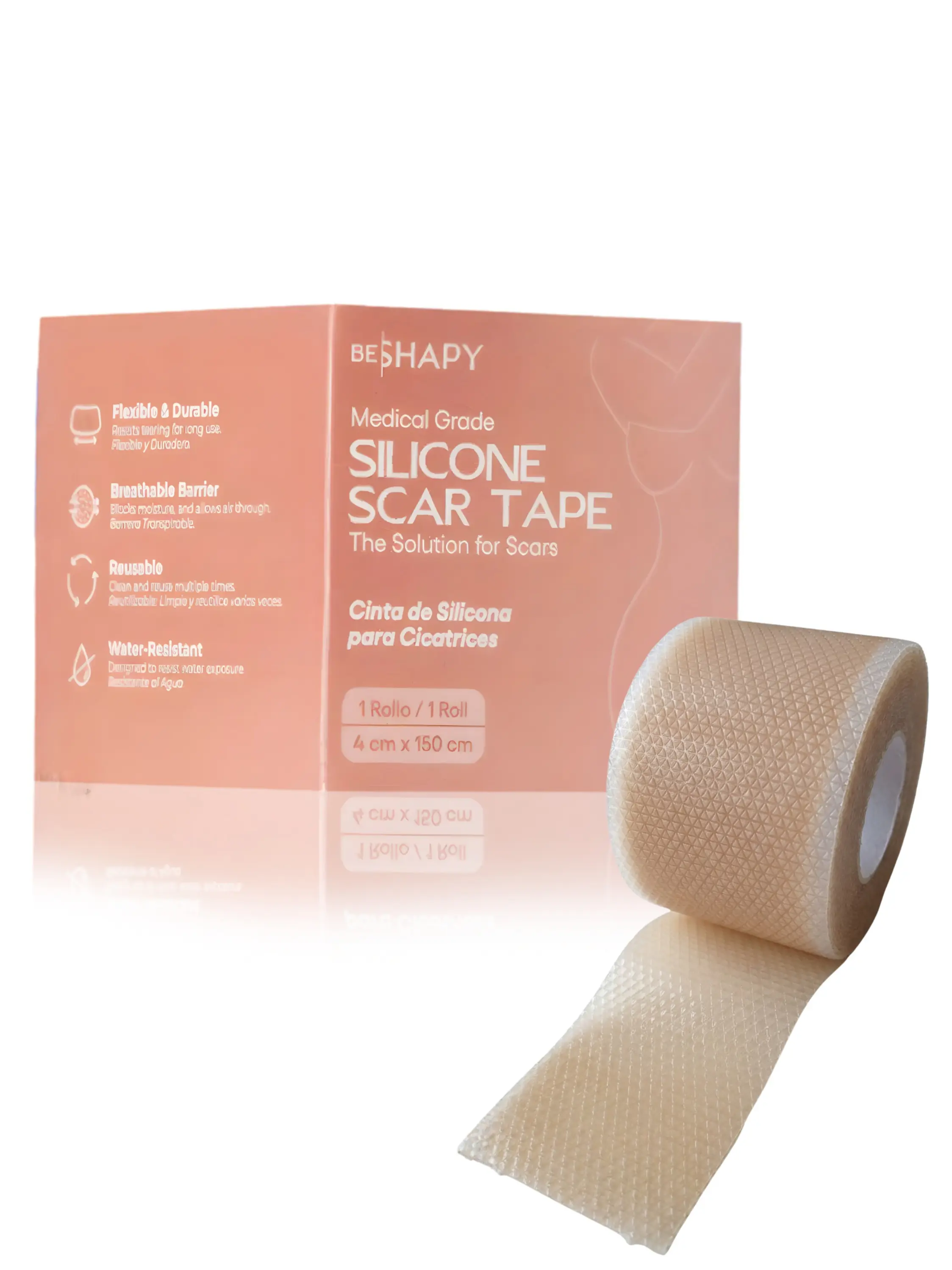 Silicone Skin Smoothing Tape | 59" Protective Roll | Daily Skin Care | Flex & Comfort