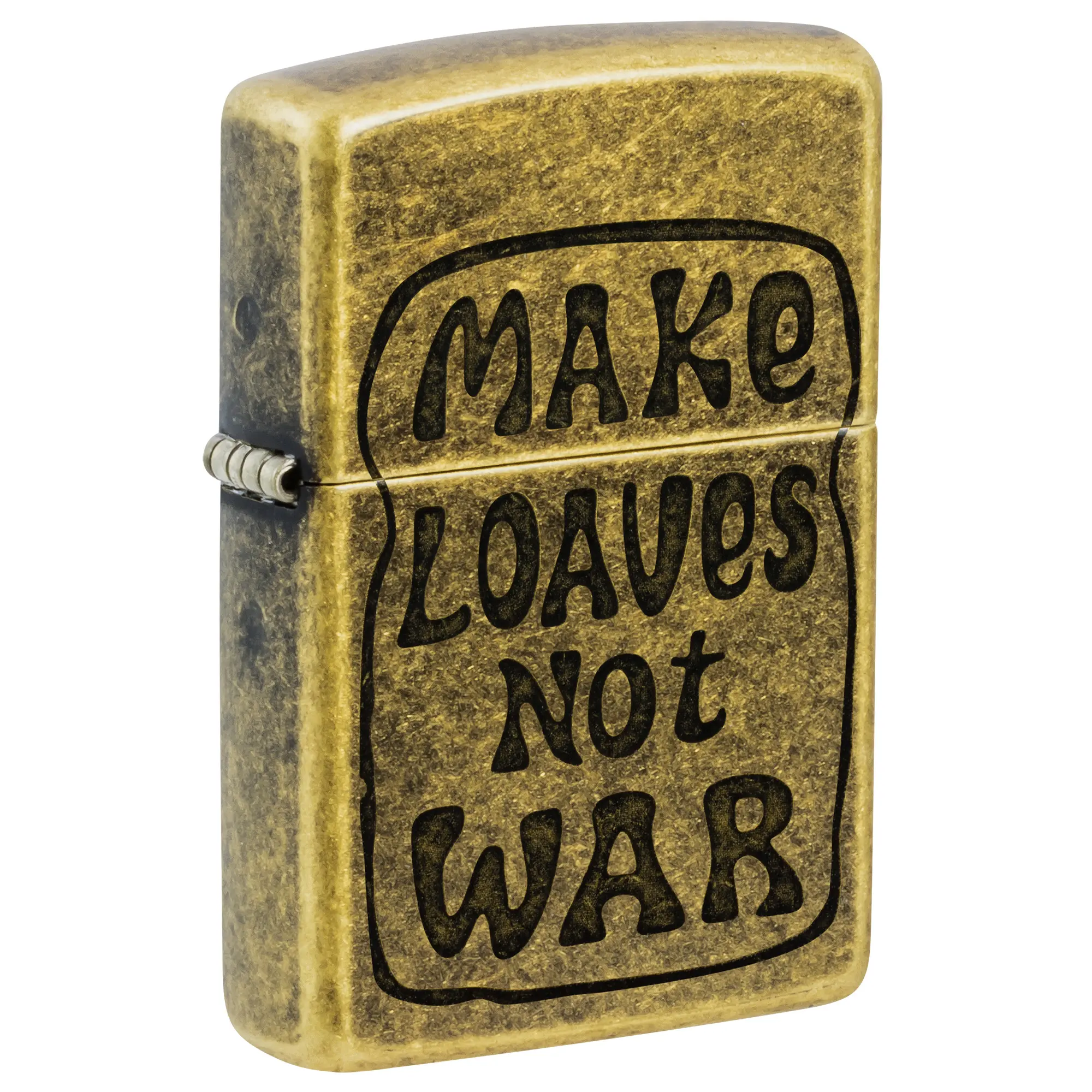 Zippo Makes Loaves Design Pocket Lighter - Made in USA - Unfilled (fuel sold separately)