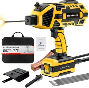 Portable handheld welding machine — 110V IGBT inverter handheld welder, 20–120 A portable arc welder with hot start and anti-stick features for 3/32″–1/8″ welding rods; Father’s Day gift for men