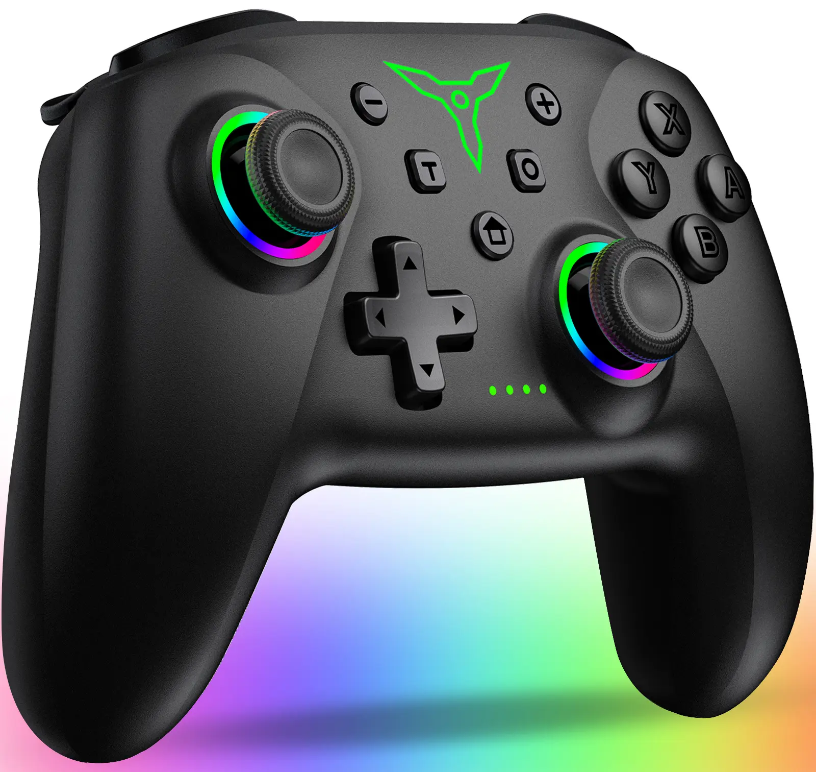 Switch 2 Controller, Wireless Controller Switch with Precise Motion Control, Dual Vibration, Turbo, Macro, Wake Function, Cool LED Light Switch Controller for Switch 2/Lite/OLED