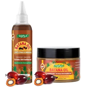 Batana Oil for Hair Growth - Organic Hair Oil for Thicker Hair, Natural Raw Oil for Healthy Hair Care Thickening Boost Repair Haircare Conditioner