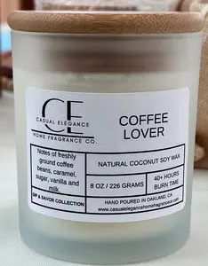 Coffee Lover Coconut Soy Candle - Coffee & Cream