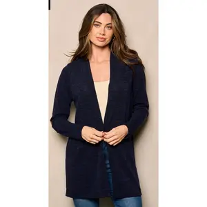 Navy Cardigan with Elbow Patches