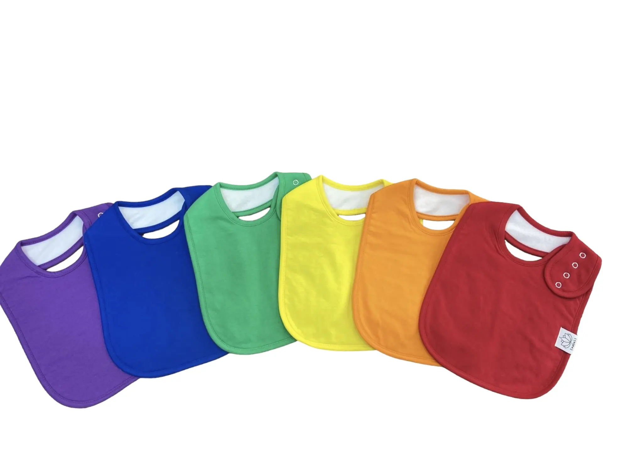 Isabeli Adjustable Drool Bibs - Baby Girls, Boys, and Kids 11x9 inches, Teething and Growth Spurt, Large Size