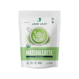Organic Cafe Style Sweetened Matcha Latte Mix - Original Premium Barista Crafted Blend