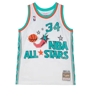 Men's Houston Rockets Mitchell & Ness HWC Hakeem Olajuwon 1996 All-Star Swingman Jersey