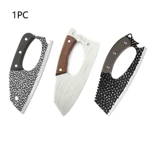 Stainless Steel Vegetable Chopping Knife, 1 Count Household Kitchen Knife with Handle, Fruit & Vegetable Utensils for Home Kitchen, Stainless Steel Knives