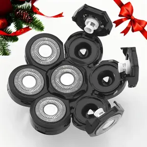 7-blade Electric Shaver Head, Replaceable Electric Shaver Head, Universal Fit 6 In 1 Beard Shaver Head Beard Trimmer Head, Men's Beard Shaver Replacement Accessories