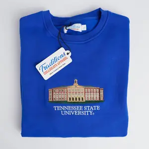 Tennessee State University Crewneck, Embroidered Sweatshirt