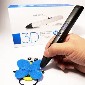 3D Pen Professional with OLED Display Adjustable Temperature 140-230C PLA Filament Kit Ergonomic Design for Optimal Control and Comfortable Use