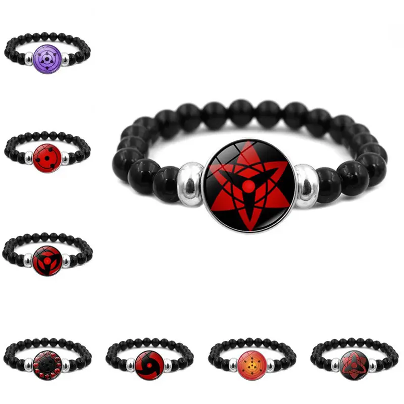 Naruto Bracelet Multiple Styles Chakra Sharingan Elastic Cord Hand Jewelry Anime Merchandise Multiple Styles