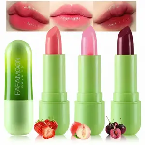 Long Lasting Lipstick, 1 Count Temperature Change Lipstick, Moisturizing Lipstick, Suitable for All Occasions Lip Makeup, Girls and Women Makeup Accessories, Gloss, Lip Balm