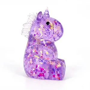 Jumbo Glitter Unicorn Maltose Squishy Fidget Toy, Decompression Squeeze Stress Relief Toy, 1/2/4/8/12 PCS Surprise Gift for Kids & Adults, Squishy Fidgets