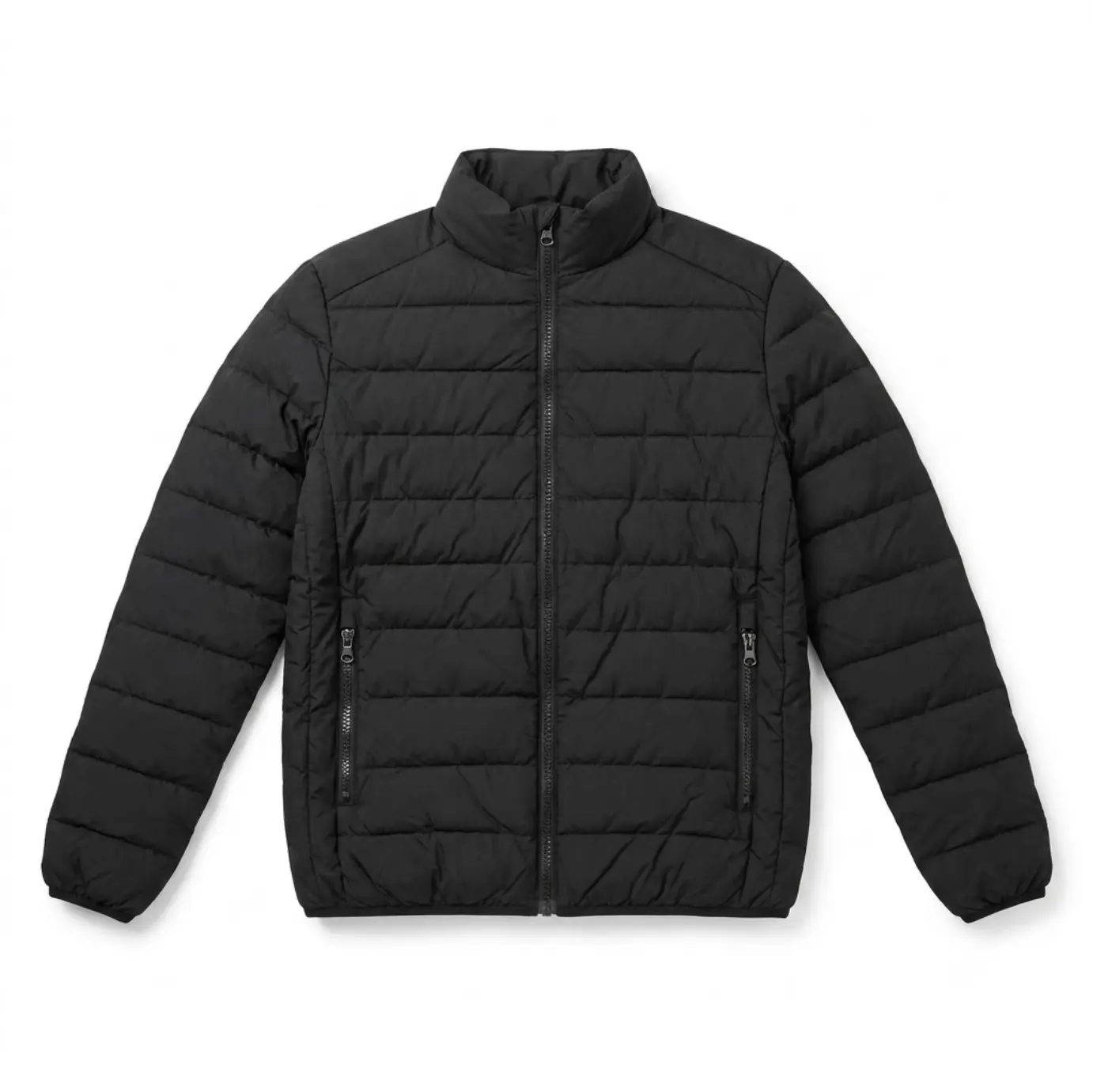 River Trail Men's Lightweight Quilted Stand-Collar Puffer Jacket