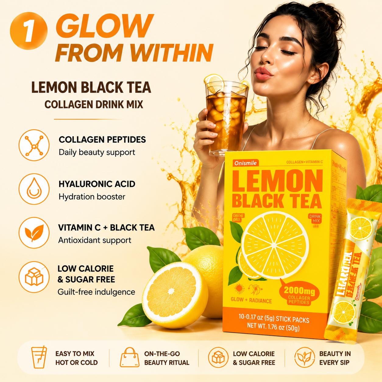 【Onismile】【[flash sale Three flavors】Collagen Peptide Powder & Pre-Workout Energy Drink Trio – Lemon Black Tea for Glow, Berry Kombucha for Daily Refresh, Mango Green Tea for Focus & Metabolism, Hydrating Vitamins PDC 【Onismile】【[flash sale Three flavors】Collagen Peptide Powder & Pre-Workout Energy Drink Trio – Lemon Black Tea for Glow, Berry Kombucha for Daily Refresh, Mango Green Tea for Focus & Metabolism, Hydrating Vitamins PDC