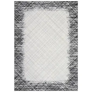 Modern Washable Area Rug – Machine Washable, Non-Slip, Minimalist Edge, Spot Resistant, Soft Floor Mat for Living Room, Bedroom, Dining Room, Office – Coffee, 5x7ft (152x213cm)