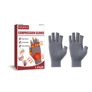 Houkea Arthritis Compression Gloves – Hand, Wrist & Thumb Support for Joint Pain Relief, Stiffness, Swelling & Soreness