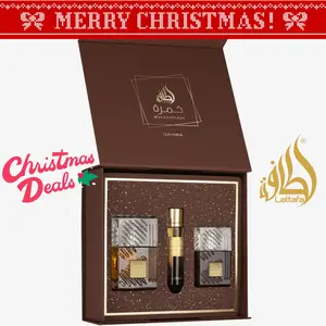 Lattafa Khamrah Qahwa - EDP 100ml + Travel Spray 12ml + Hair Mist 50ml