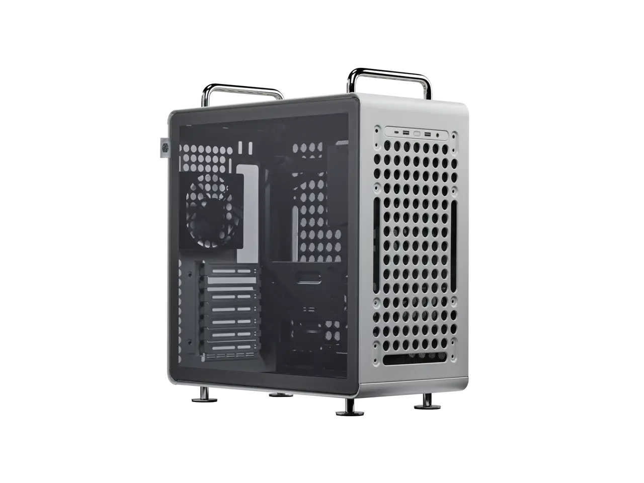 Cooler Master QUBE 540 High-Airflow ATX Mid-Tower Case, 415mm GPU Clearance Max, Designed Ready RTX 5090|RX 9070 XT, Tempered Glass, Modular & Customizable Design, Reversible I/O Panel - Moonstone