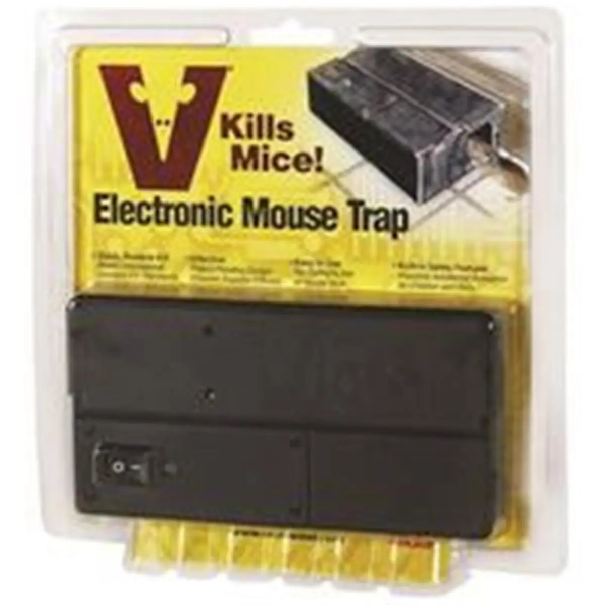 Woodstream 8710972 Electronic Mouse Box Trap, High Voltage Electronic Trap, Pest Control Tool with Removable Kill Chamber, Weight 0.7lbs