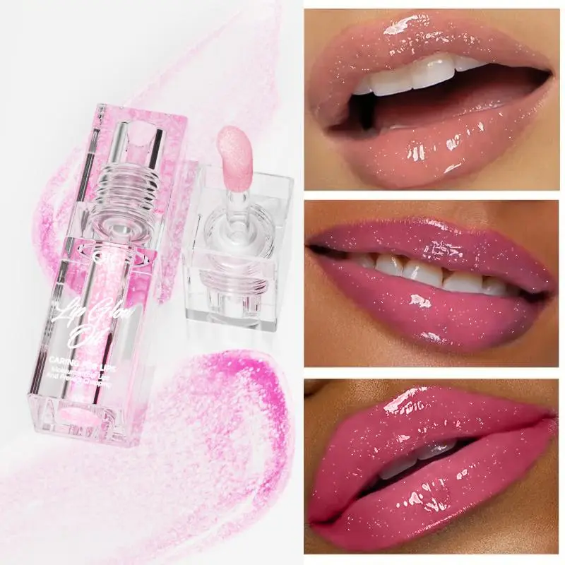 Luxurious Long Lasting Volumizing Nourishing Lipgloss Plumping Glossy Jelly, 1 Count Moisturizing Lip Glaze, Glossy Lip Glaze Stick, Plumping Lip Oil Lip Stick for Girls & Women, Makeup, Hydrating Lip Care Cosmetic, Moisture