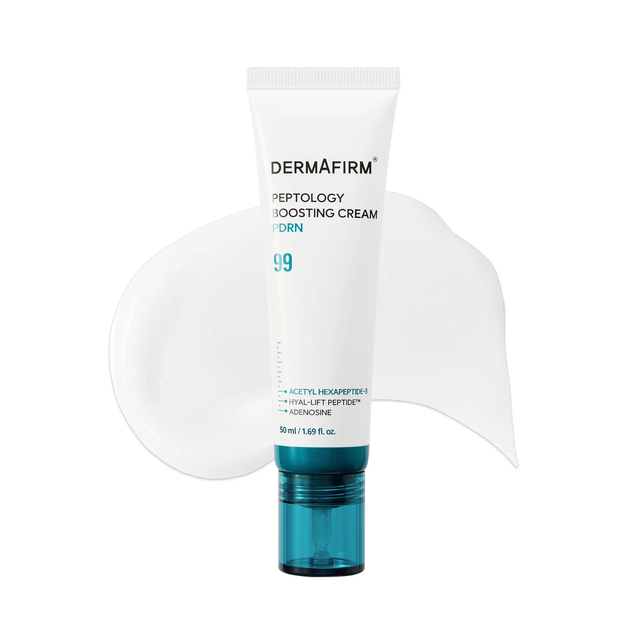 Dermafirm PDRN 99 Moisturizing Cream for Face, Firming & Hydrating, Lightweight, Non-Greasy, Peptology Boosting Cream, Korean Skincare for Fine Lines, 1.69 fl oz