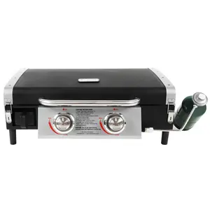 Razor 2-Burner Portable Gas Griddle with Lid