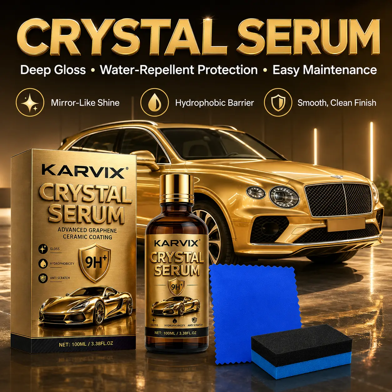 Ceramic Coating For Cars Paint Restoration&Scratch Oxidation Remover High Gloss Shine Quick-Dry Protective Spray Coating Easy Diy Car Detailing Car Automotive Paint Restoration &Gloss Enhancer Scratch&Oxidation Remover Ultra Gloss Protective backtoschools