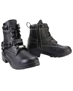 Milwaukee Leather Women's Women'S 7" Lace-To-Toe Harness Motorcycle Boot - Mbl9312