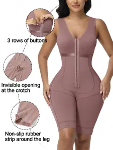 Women's Shaping Bodysuit, Body Sculpt, Shapewear, Underwear, Slimming One-Piece, 3 Hooks, Butt Lifter, Waist Cinch, 3 Colors, All Seasons, Casual Plain Style, Minimalist