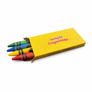 4-Color Crayon Sets - Bulk Pack Size (20 or 80 Packs), Non-Toxic, Total 80-320 Crayons