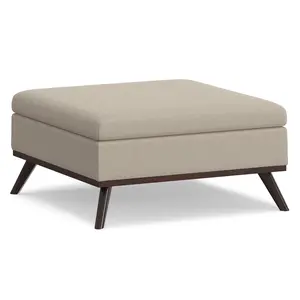 Owen Medium Square Table Ottoman in Natural